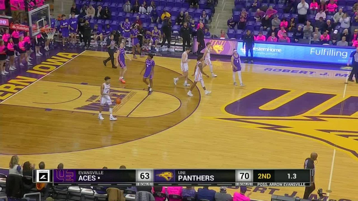 Northern Iowa Panthers at Valparaiso Beacons Mens Basketball