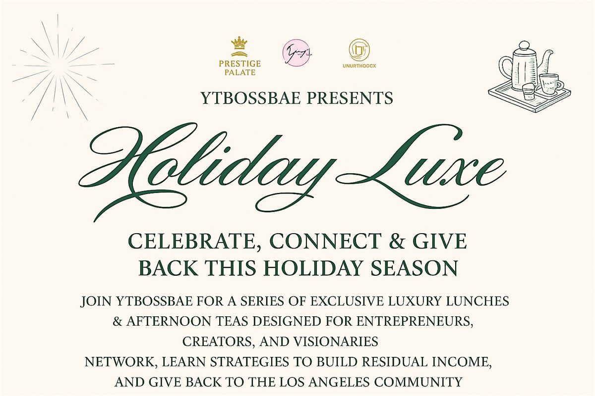 Holiday Luxe: Afternoon Tea at Hotel Bel-Air A Private Entrepreneur Social