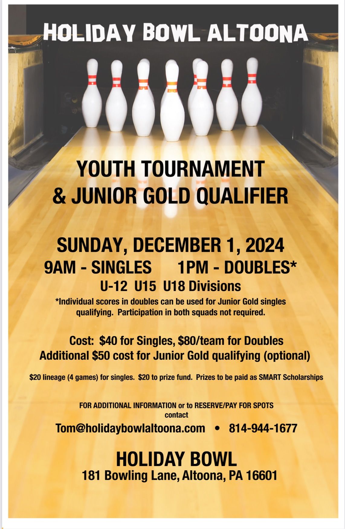 Holiday Bowl Scholarship Tournament