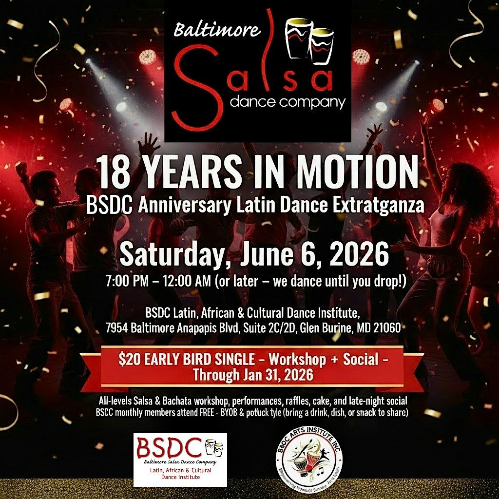 18 Years in Motion: BSDC\u2019s Anniversary Latin Dance Extravaganza