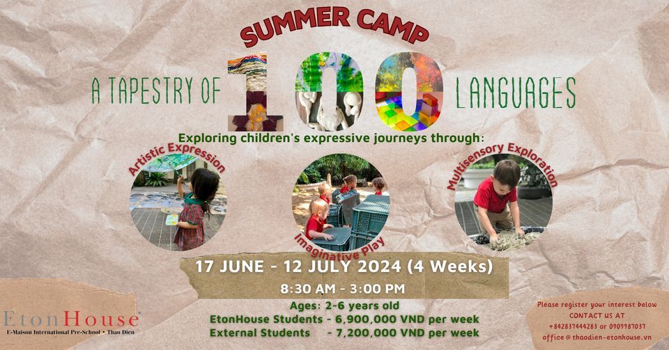 Summer Camp at EtonHouse - A Tapestry of 100 Languages
