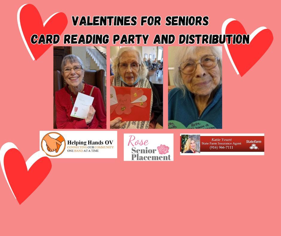 Valentines for Seniors Card READING Party and Distribution