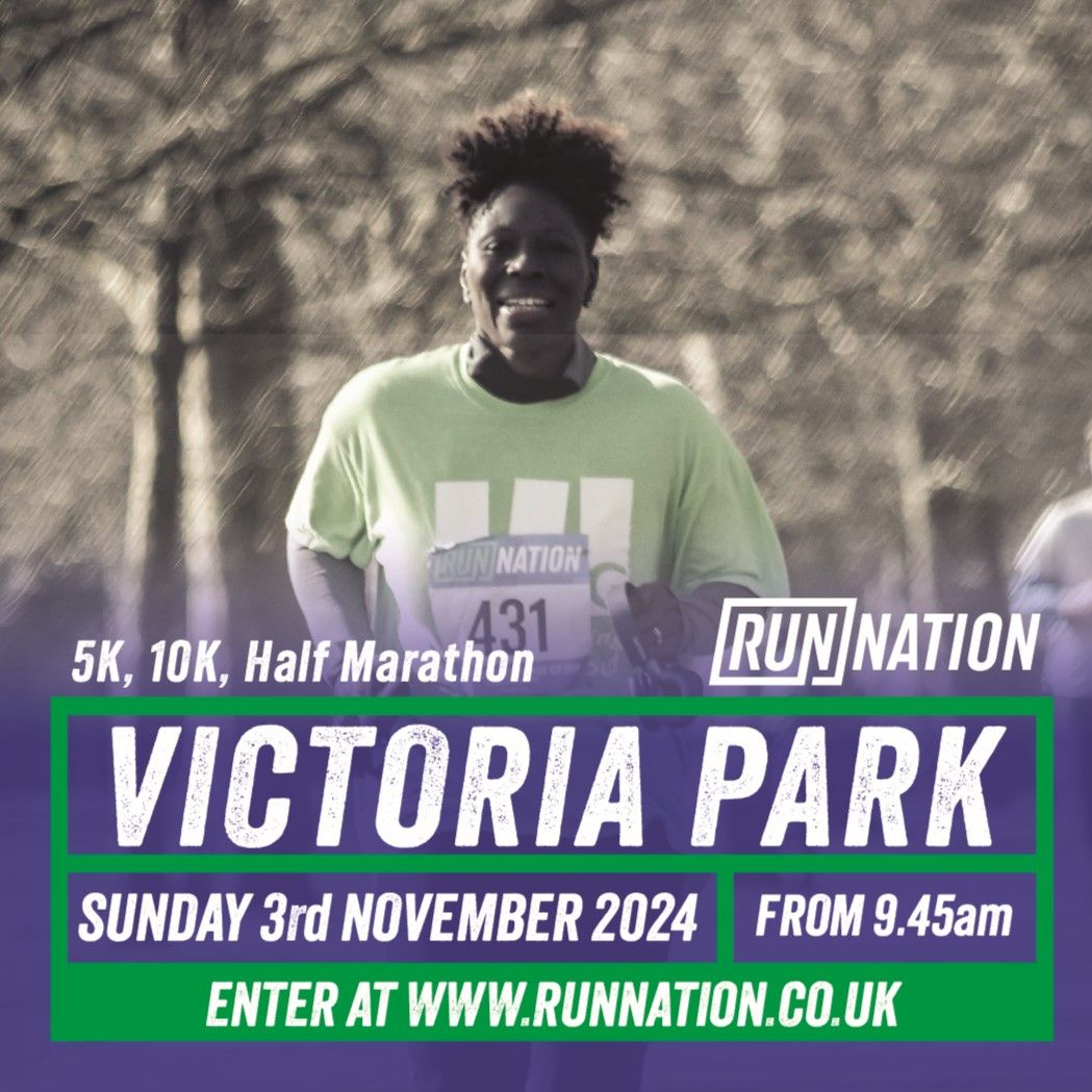 Run London Victoria Park 5k, 10k and Half Marathon Nov 2024