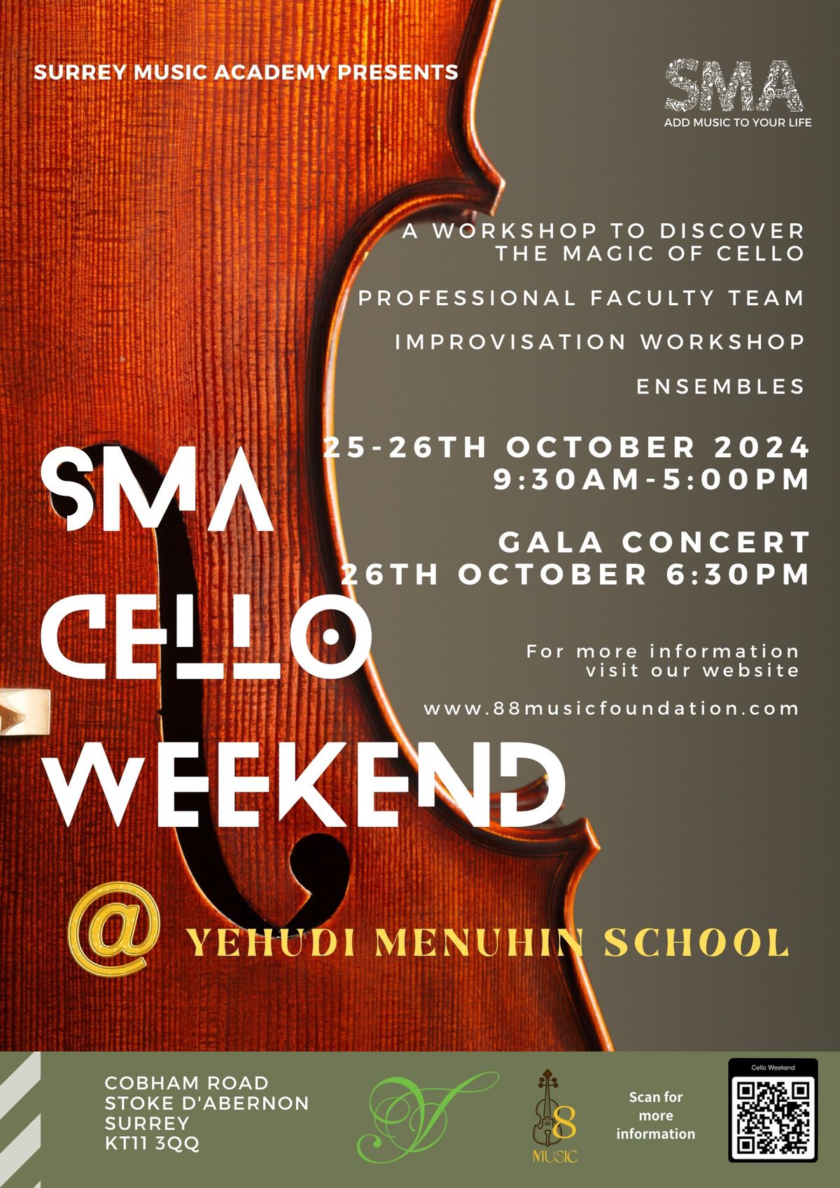 SMA Menuhin Cello Weekend October 2024