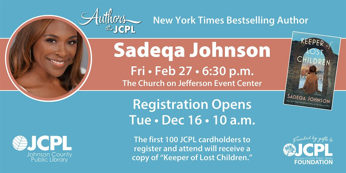 Authors at JCPL presents Sadeqa Johnson
