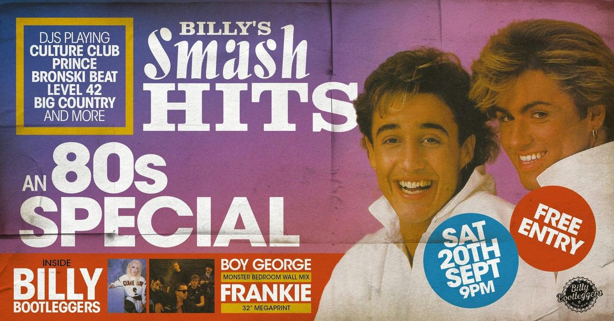 BILLY'S SMASH HITS - AN 80s SPECIAL