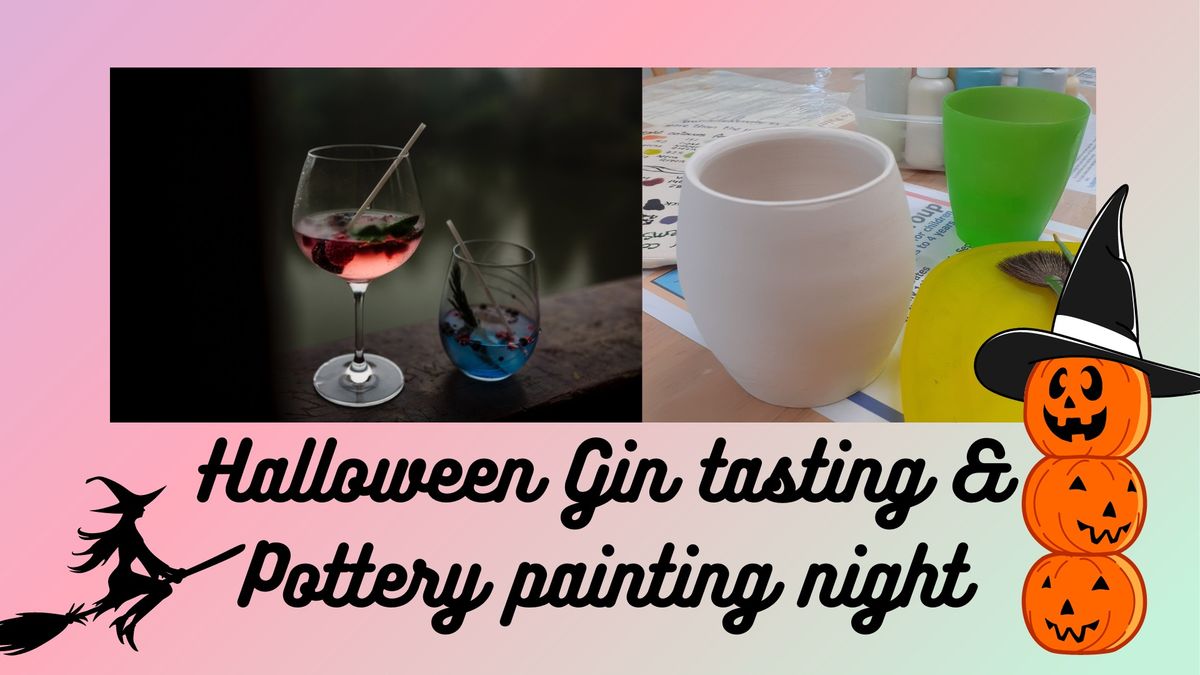  FULLY BOOKED - Gin tasting and pottery painting evening