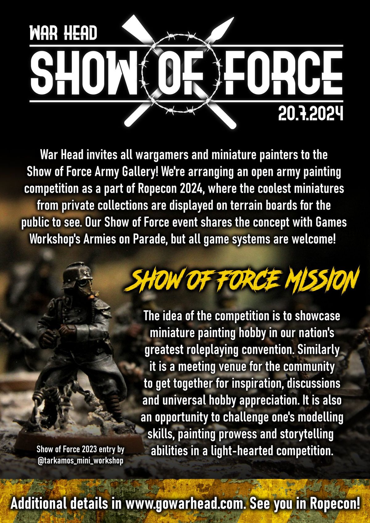 War Head Show of Force: Army Gallery and Painting Contest