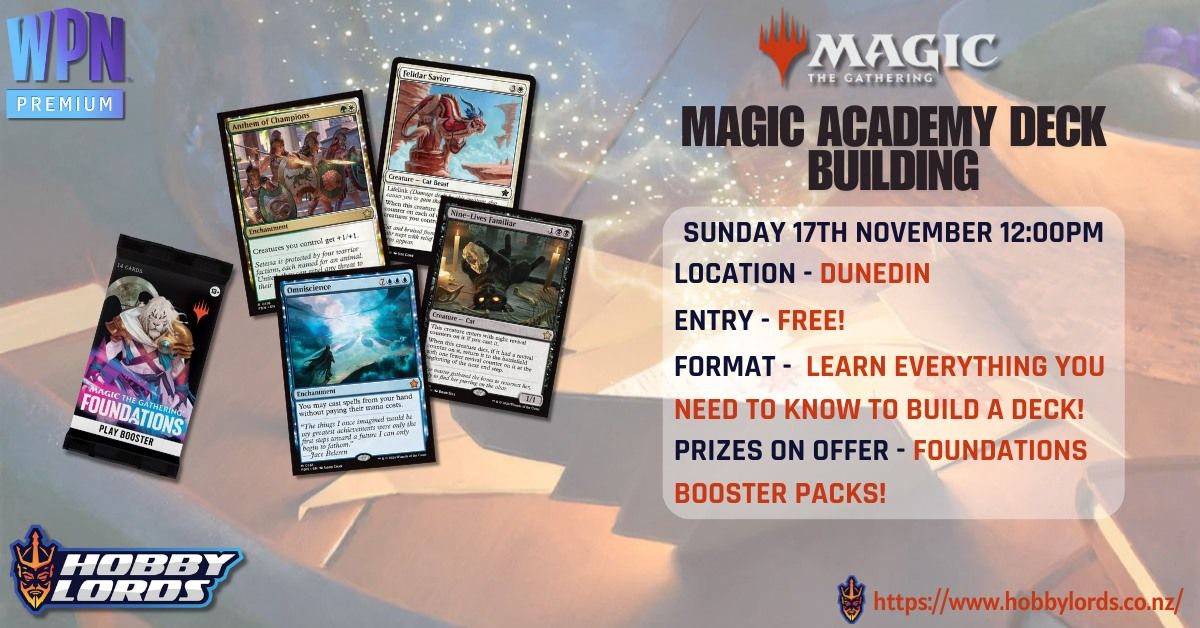 Magic The Gathering - Magic Academy Deck Building!