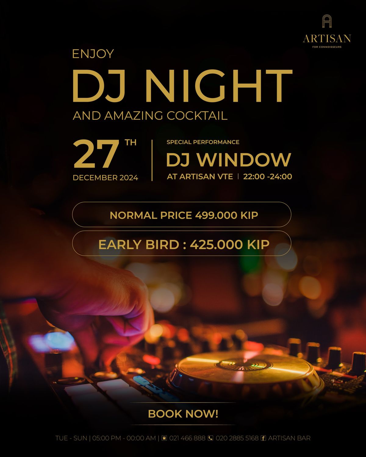 DJ night out at Artisan VTE