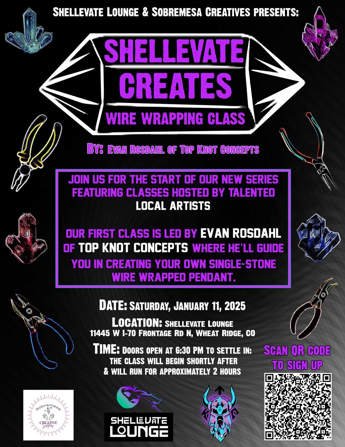 Shellevate Creates: Wire Wrapping Class