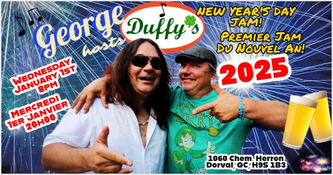 George hosts DUFFY'S NEW YEAR'S DAY 2025 JAM