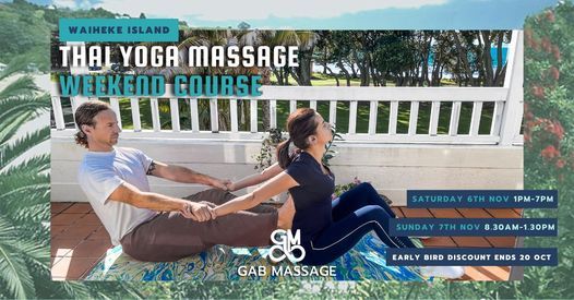 Thai Yoga Massage Weekend Course WAIHEKE ISLAND