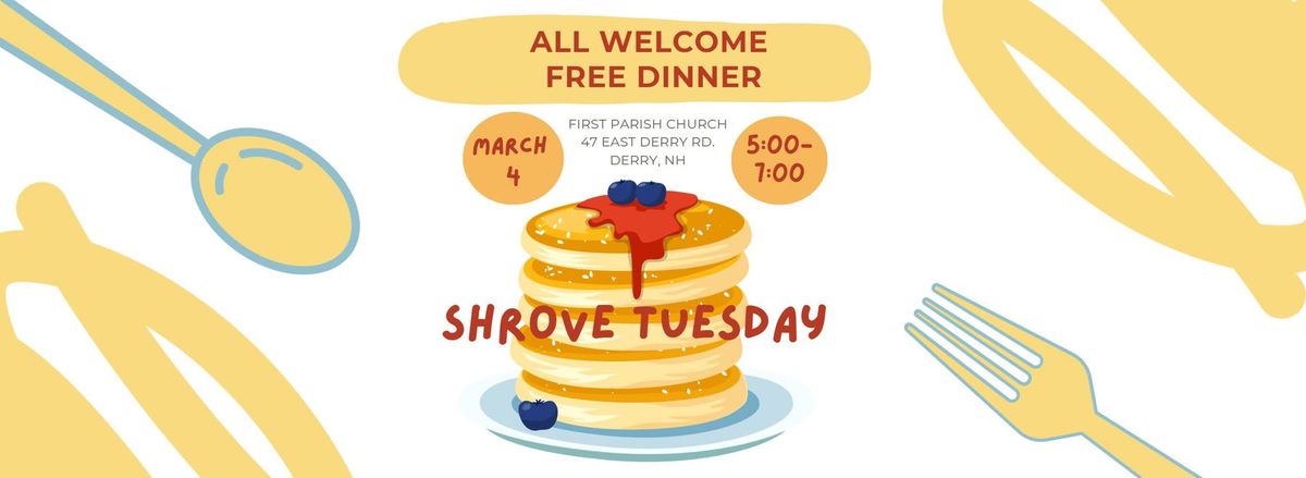 Shrove Tuesday Free Pancake Dinner