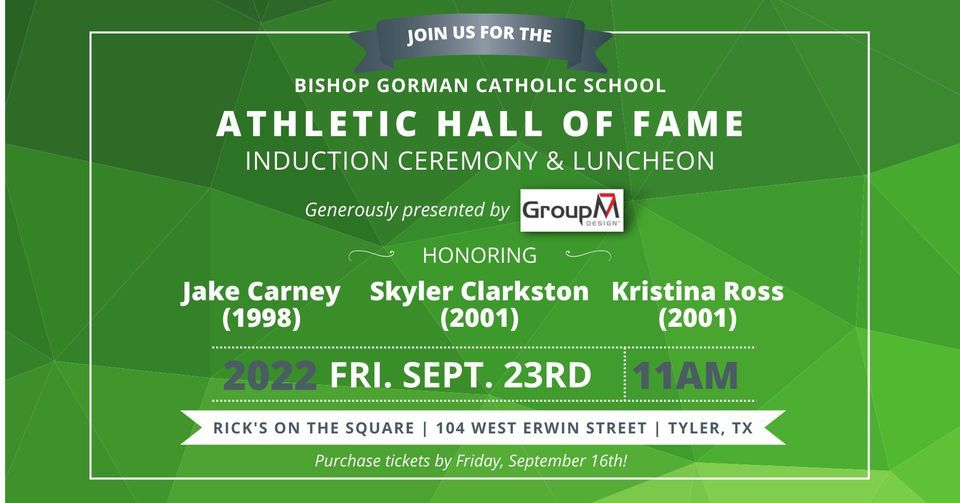 Athletic Hall of Fame Induction Ceremony & Luncheon, Rick's On The