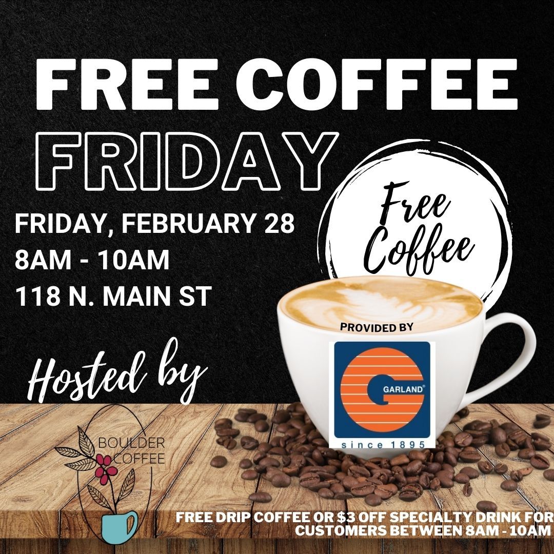 Free Coffee Friday, provided by The Garland Company