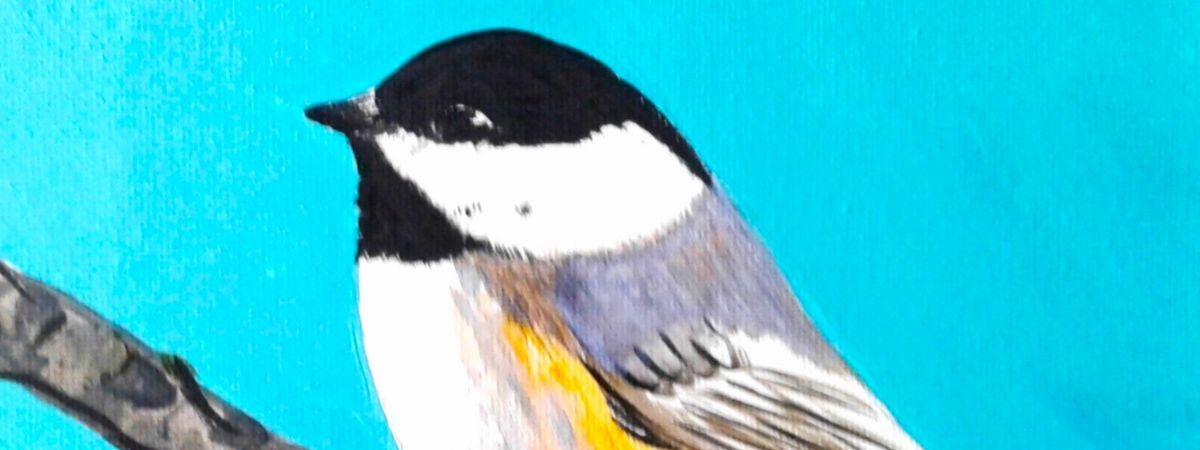 Chickadee Bird Paint & Sip