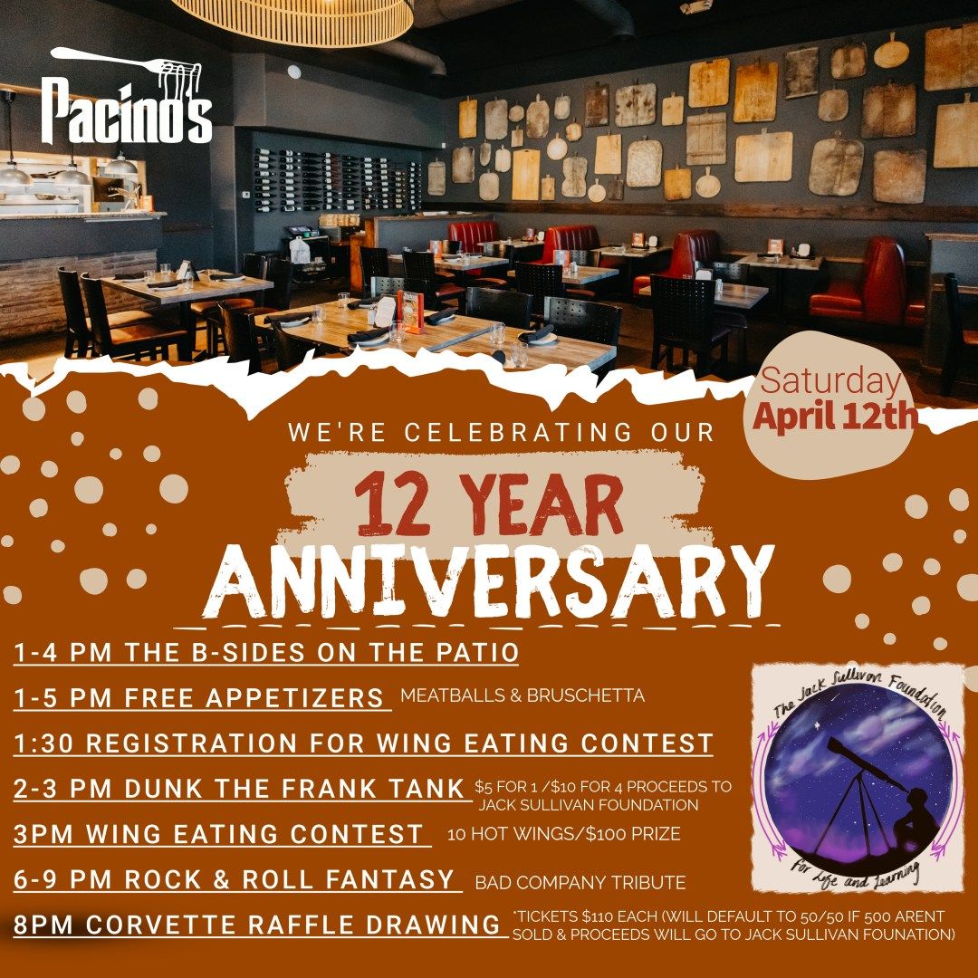 Pacinos 12th Anniversary!