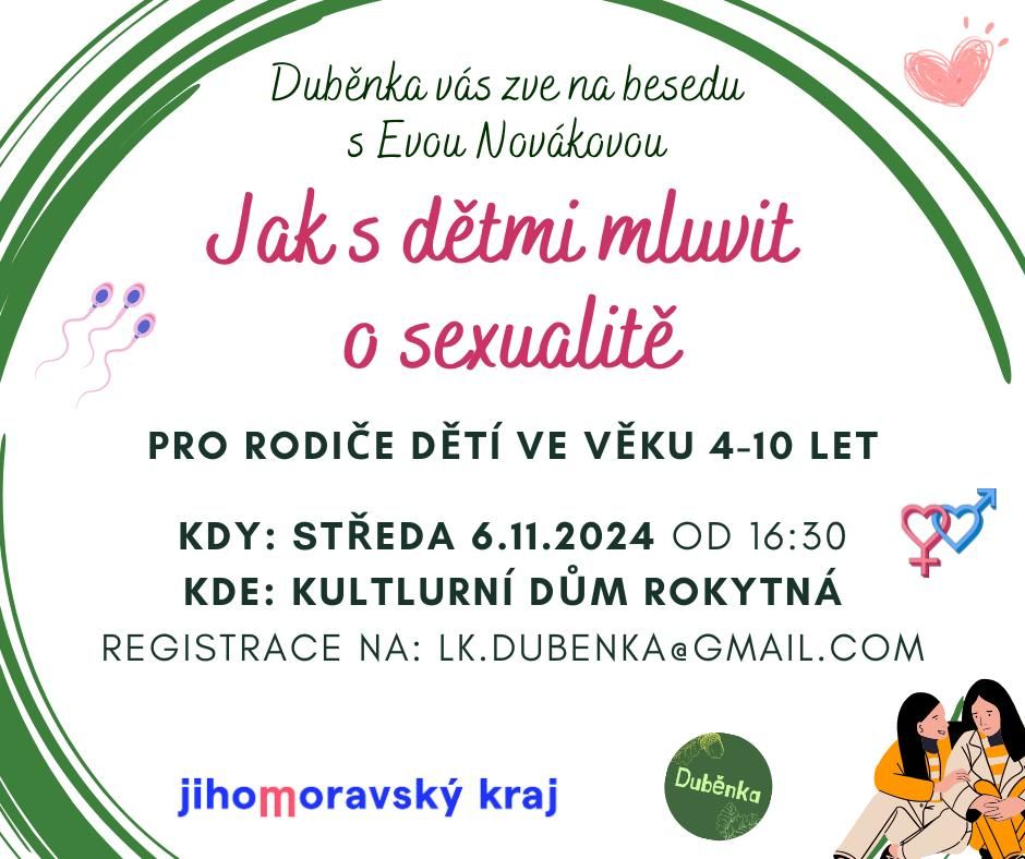 Beseda "Jak s d\u011btmi mluvit o sexualit\u011b"