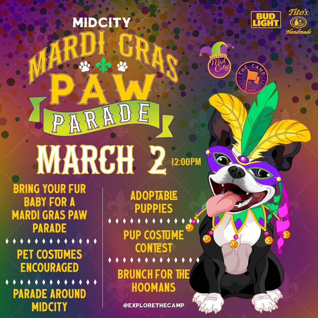 3rd Annual MidCity Mardi Gras Paw Parade \ud83d\udc3e