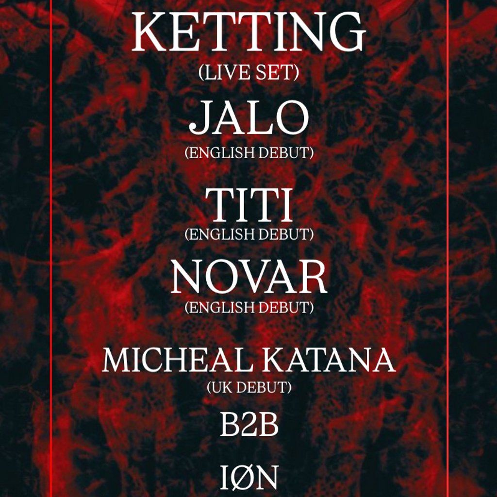 THE BACKROOMS PRESENTS : KETTING\/Jalo\/ TITI\/ NOVAR