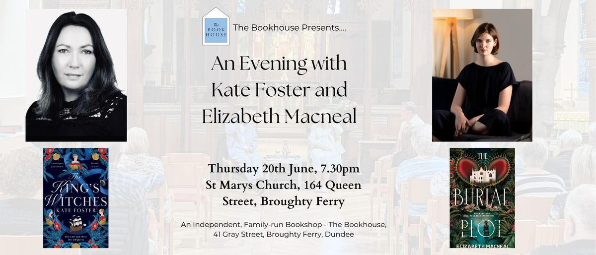 An Evening with Historical Fiction Authors Kate Foster and Elizabeth Macneal