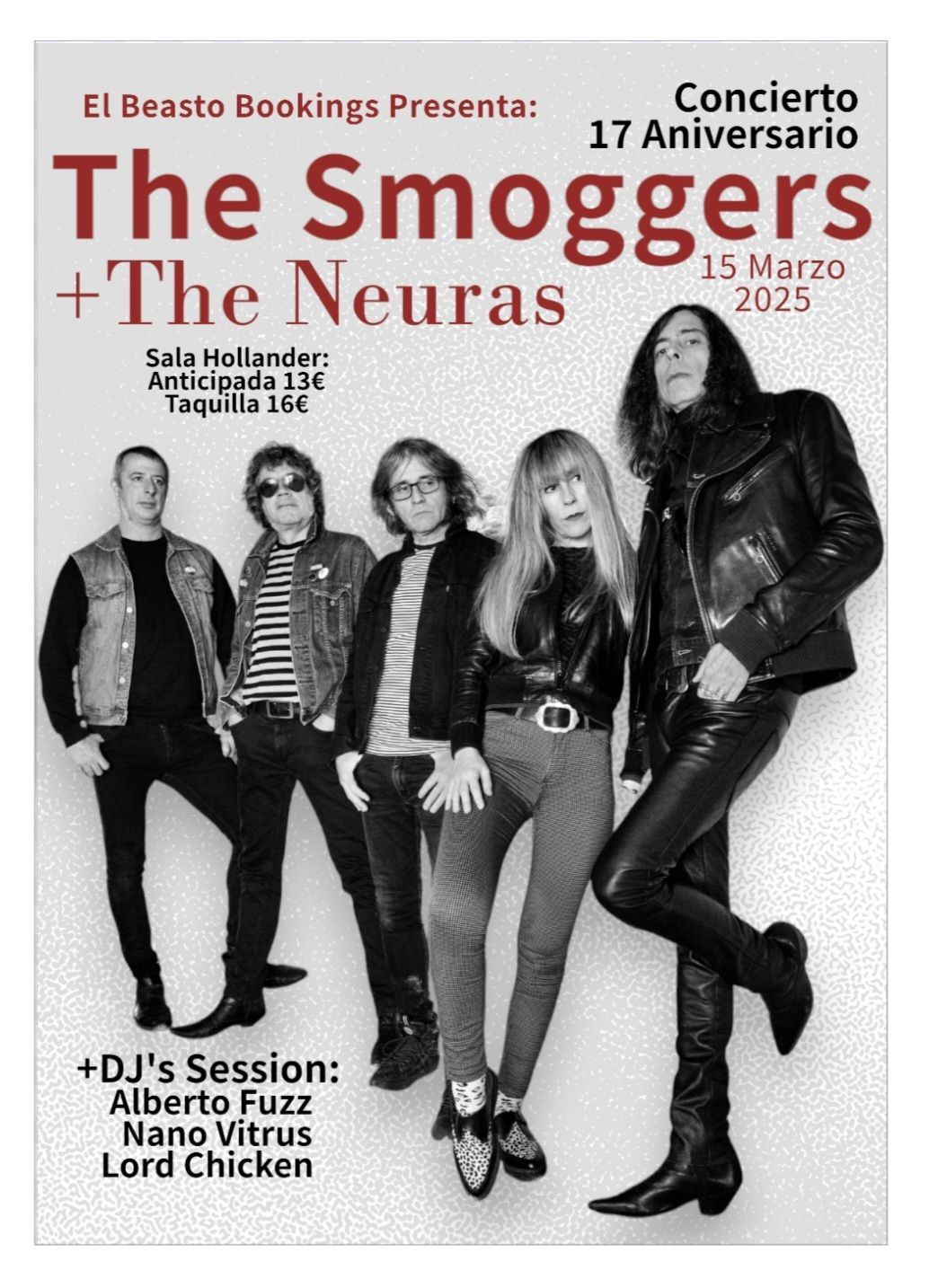 The Smoggers en Sevilla+The Neuras+DJ's Session. Concierto 17 Aniversario