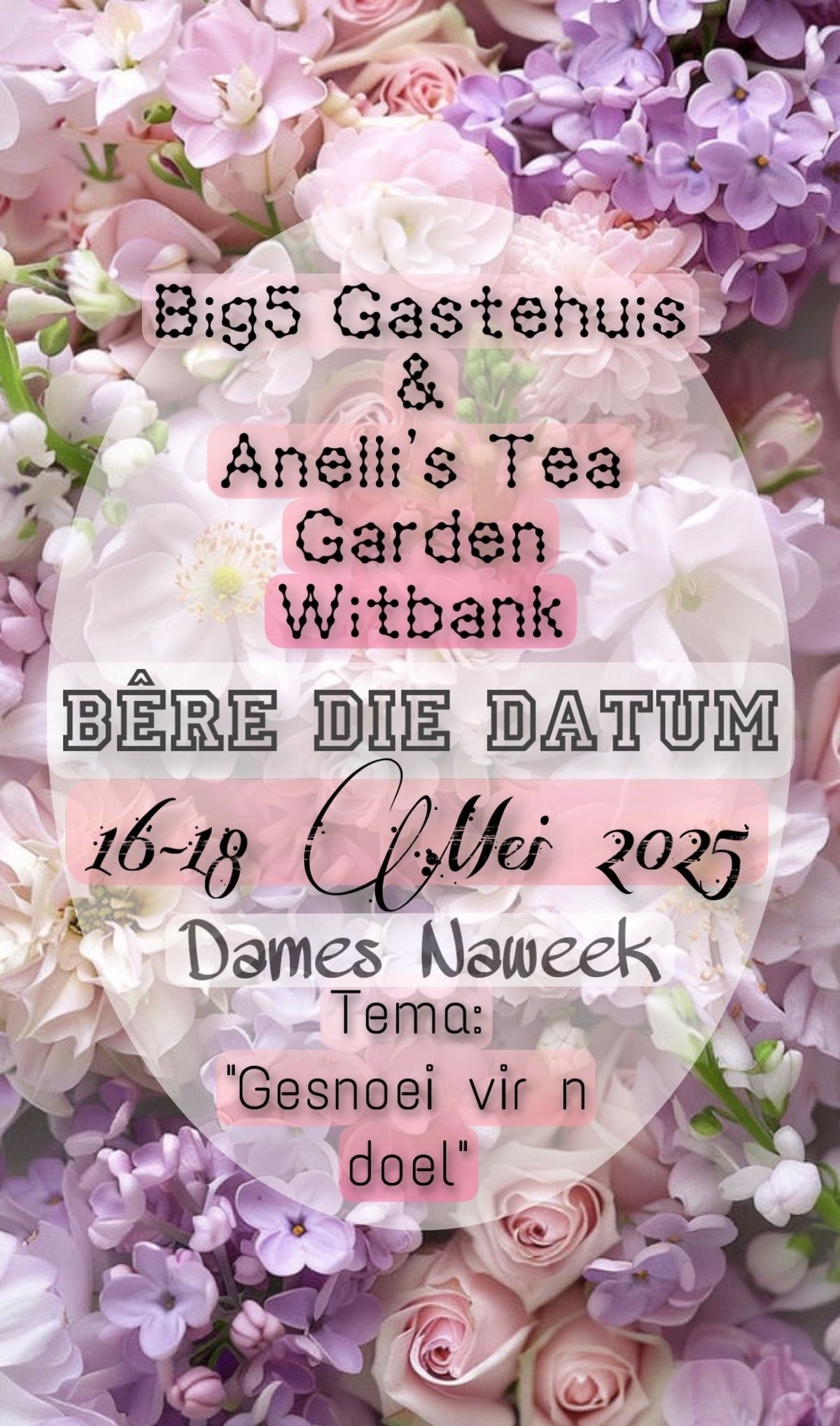 Dames Naweek - Gesnoei vir n doel