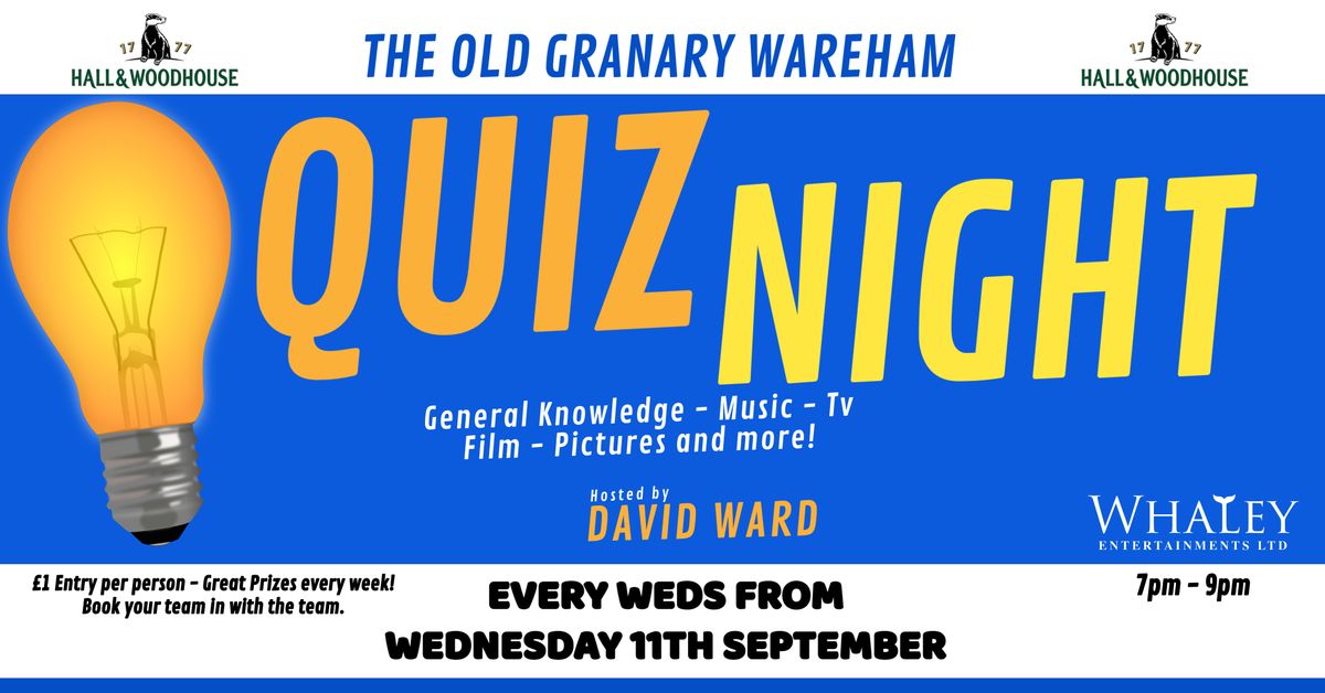 The Old Granary Wednesday Night Quiz 