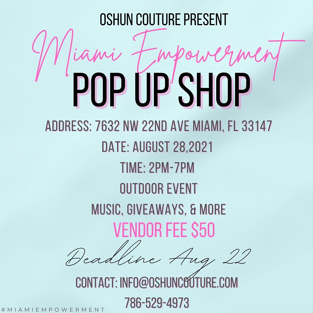 Miami Empowerment Popup Shop