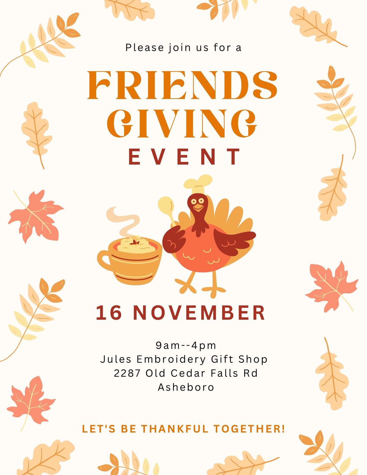 Friends Giving Event 