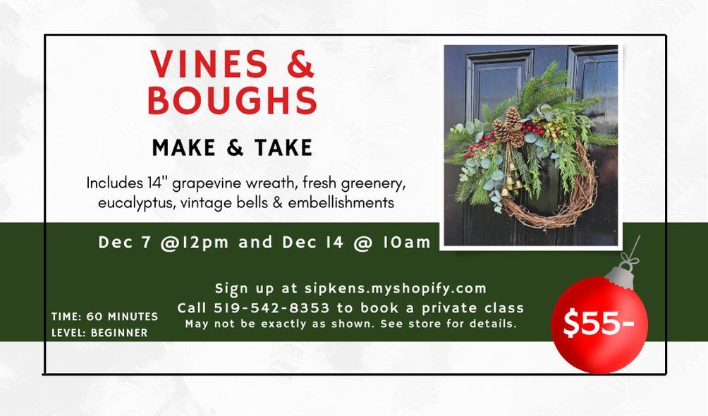 Vines & Boughs Workshop at Sipkens Nurseries