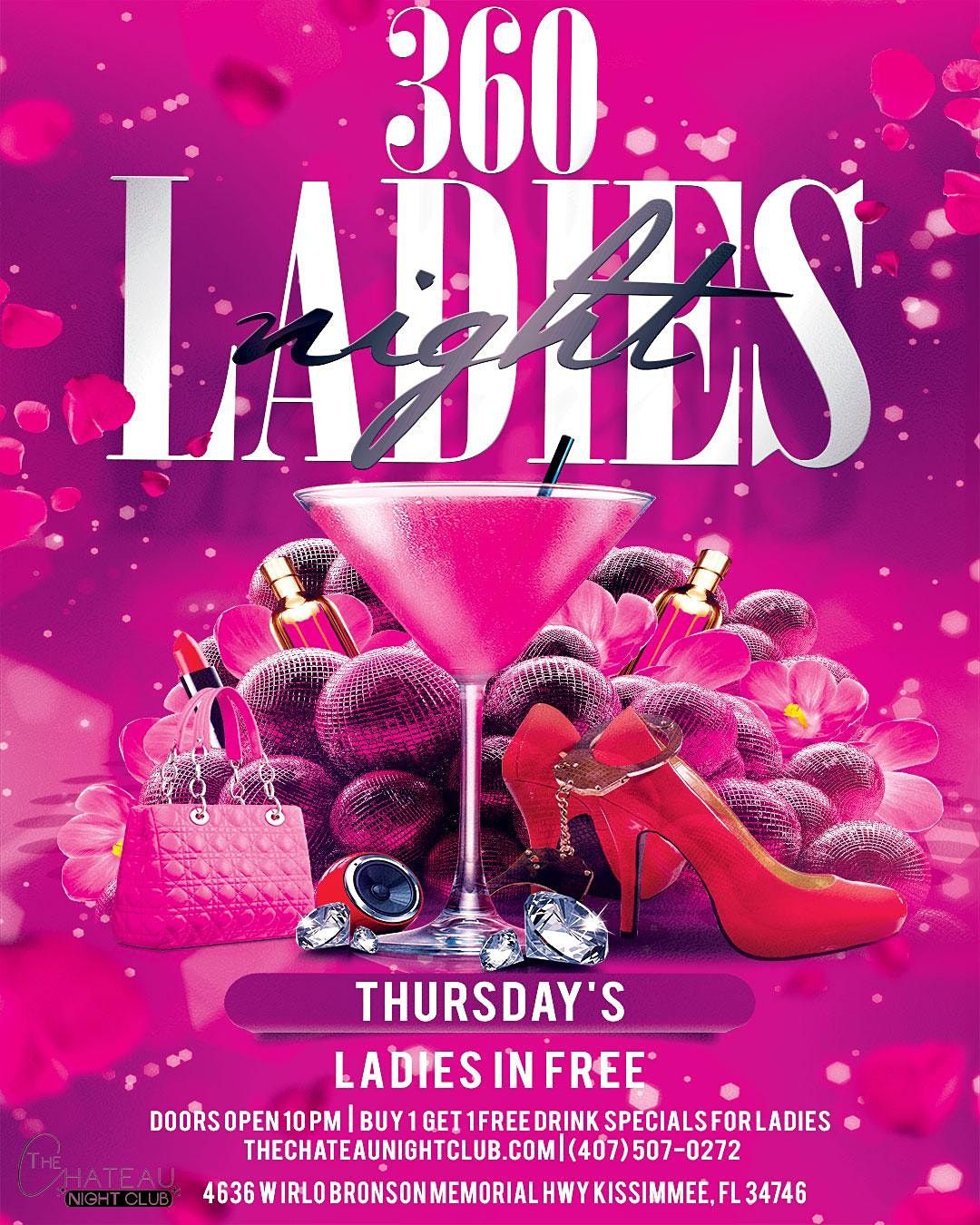 360 Ladies Night The Chateau Nightclub Kissimmee 11 March To 12 March