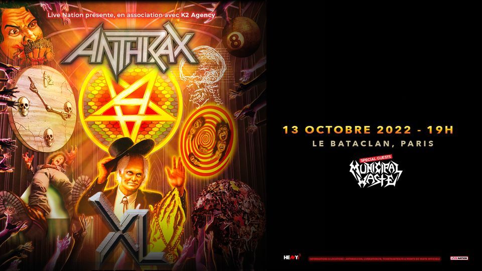 Anthrax | Bataclan, 13 octobre 2022