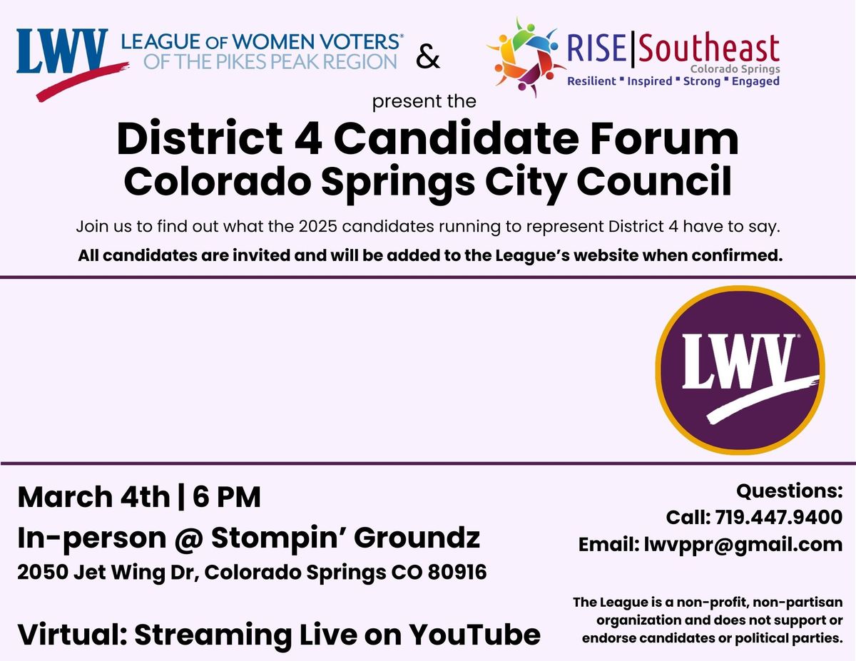 District 4 Candidate Forum