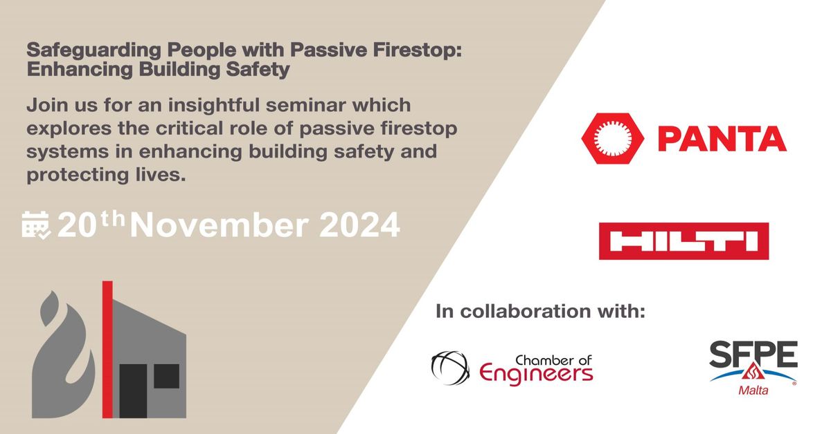 Seminar on Safeguarding People with Passive Firestop - 20th November 2024