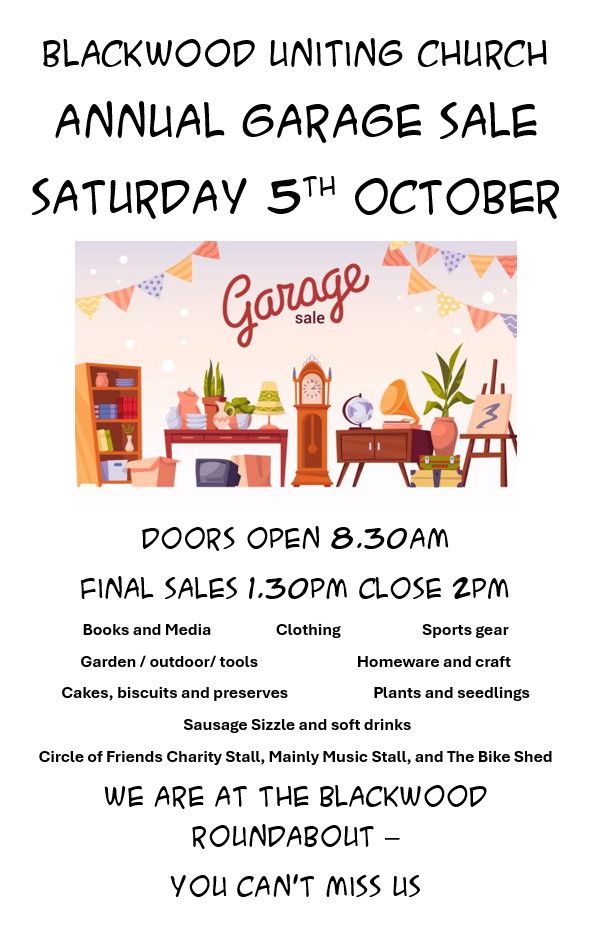 Blackwood Uniting Church Annual Garage Sale