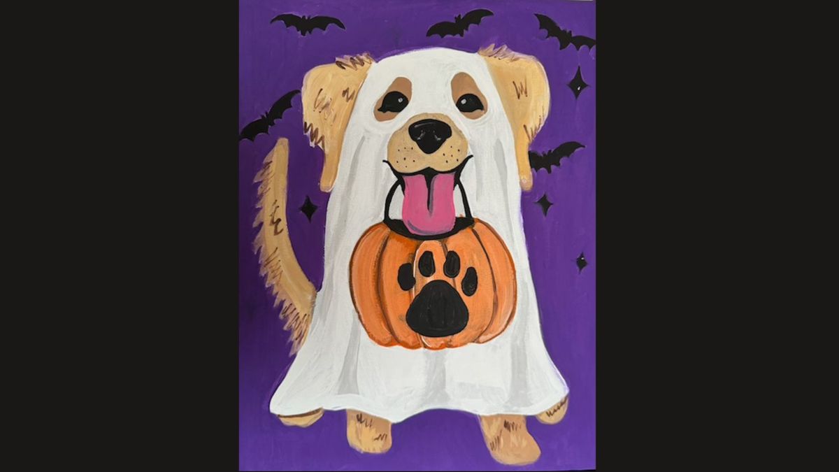 TRICK OR TREAT CUSTOM PAINT-YOUR-PET SIP-N-PAINT