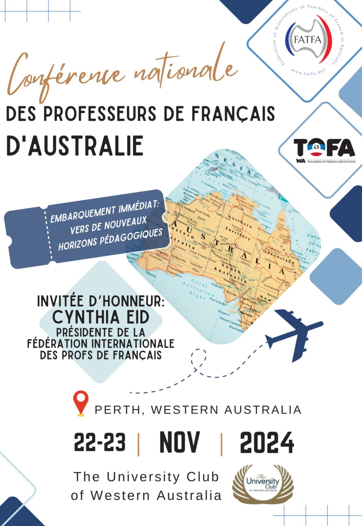 Conference Nationale des Professeurs de Fran\u00e7ais d\u2019Australie FATFA\/TOFA