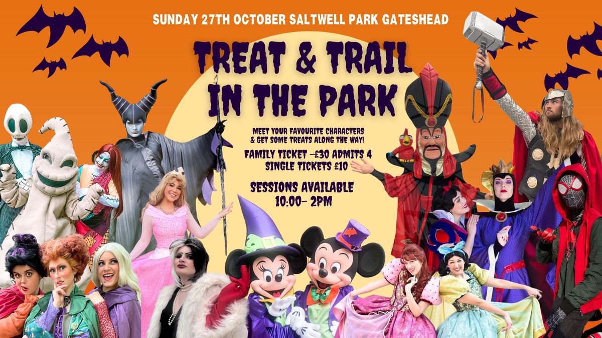 Treat & Trail in the Park Sunday 27th OCTOBER