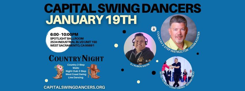 Capital Swing Dancers Monthly Dance - COUNTRY NIGHT