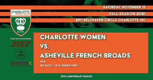 Charlotte Rugby Women vs Asheville French Broads Rugby