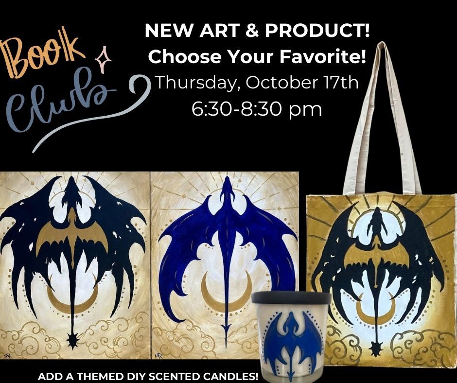 Fantasy Book Club Paint Night-Choose Your Favorite Art-New Product also available!