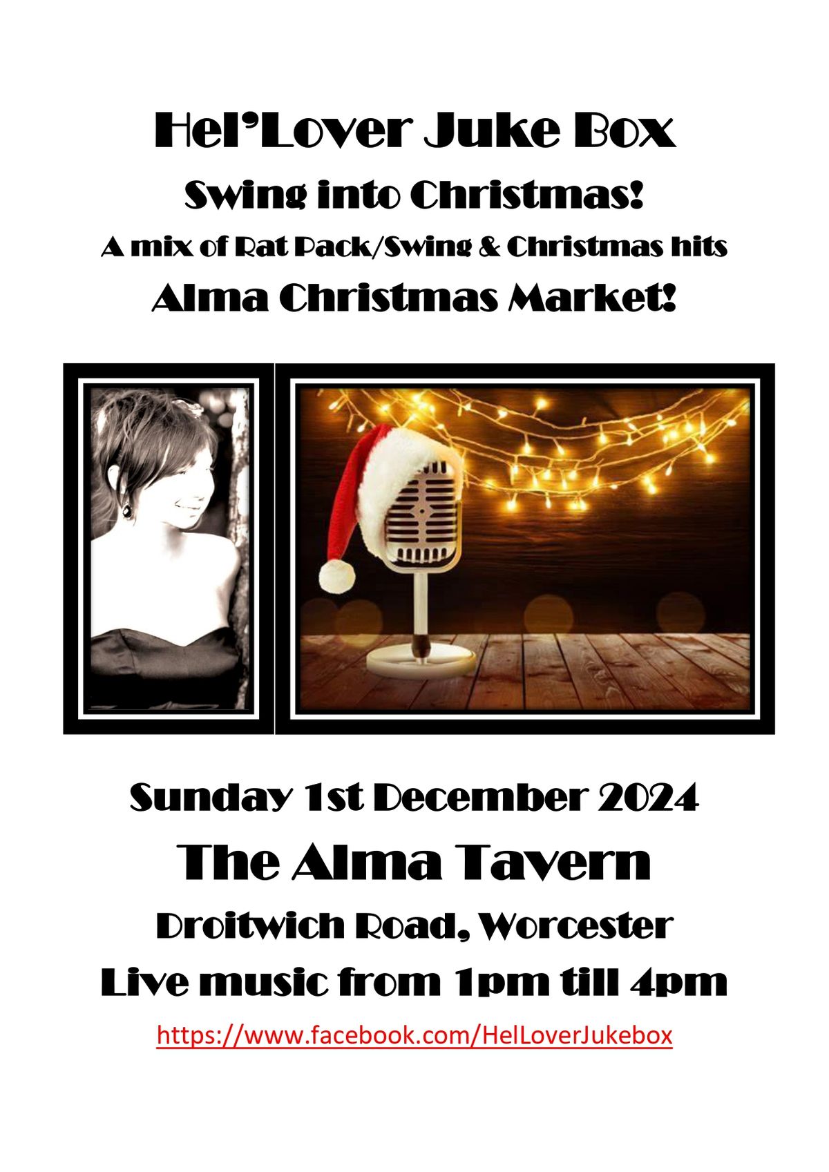 Christmas Market at The Alma Tavern Featuring HelLover Jukebox Swing into Christmas