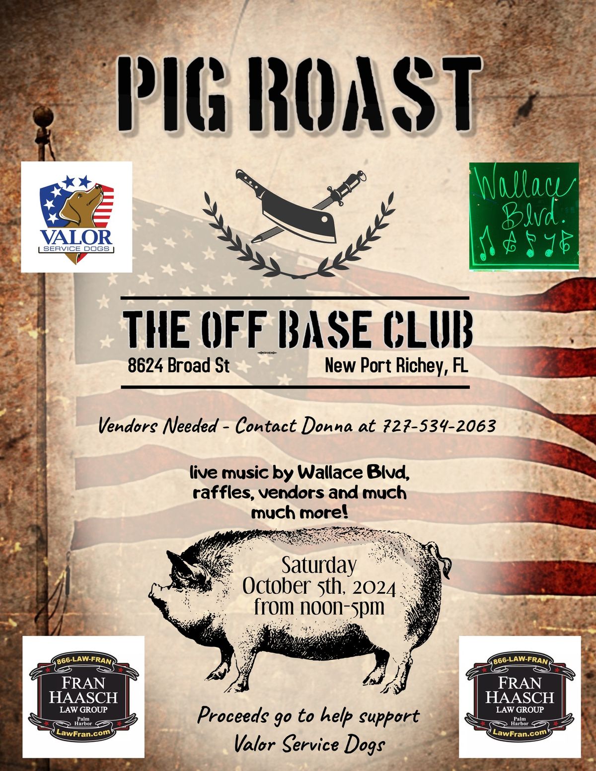 Pig Roast at the Off Base Club - Open to the Public