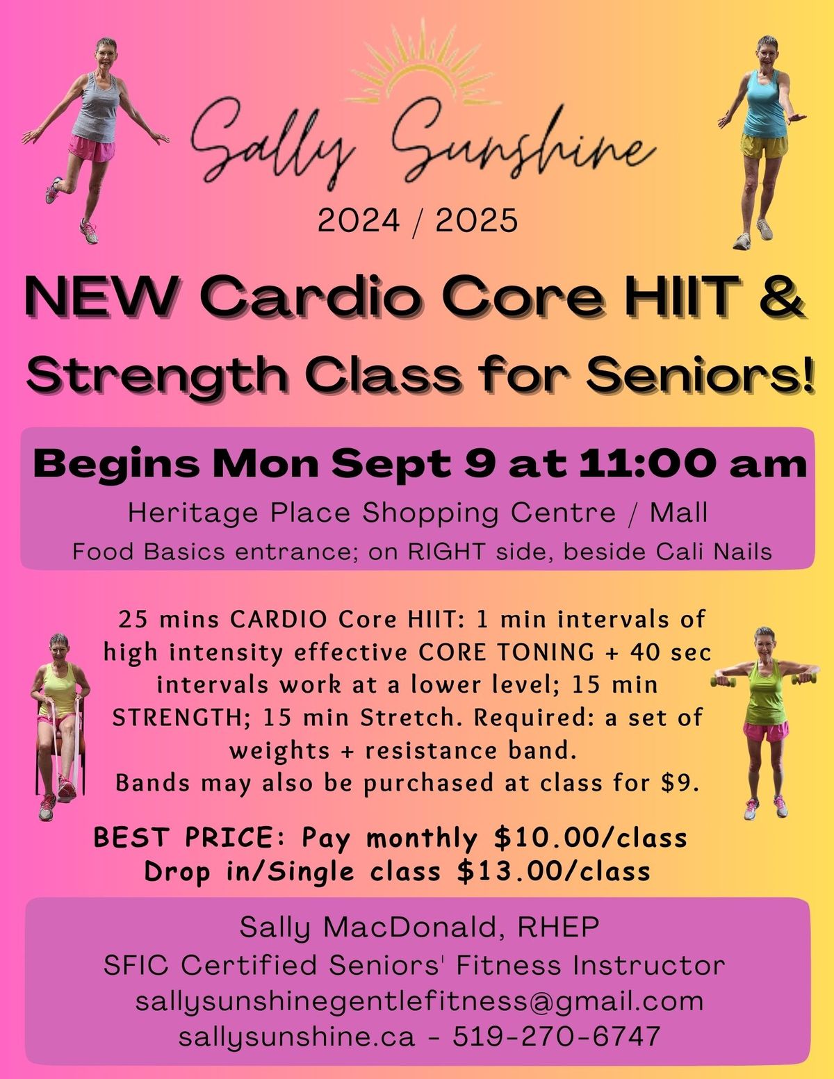 NEW Cardio CORE HIIT Class in Owen Sound