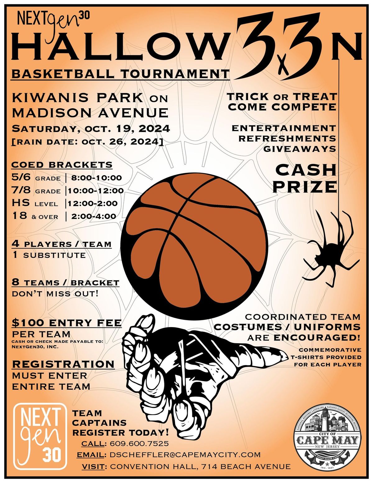 3x3 Halloween Basketball Tournament 