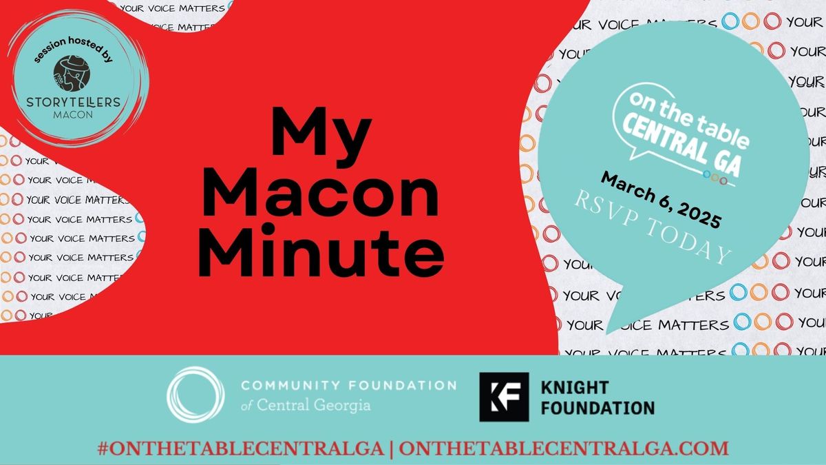 On the Table | My Macon Minute