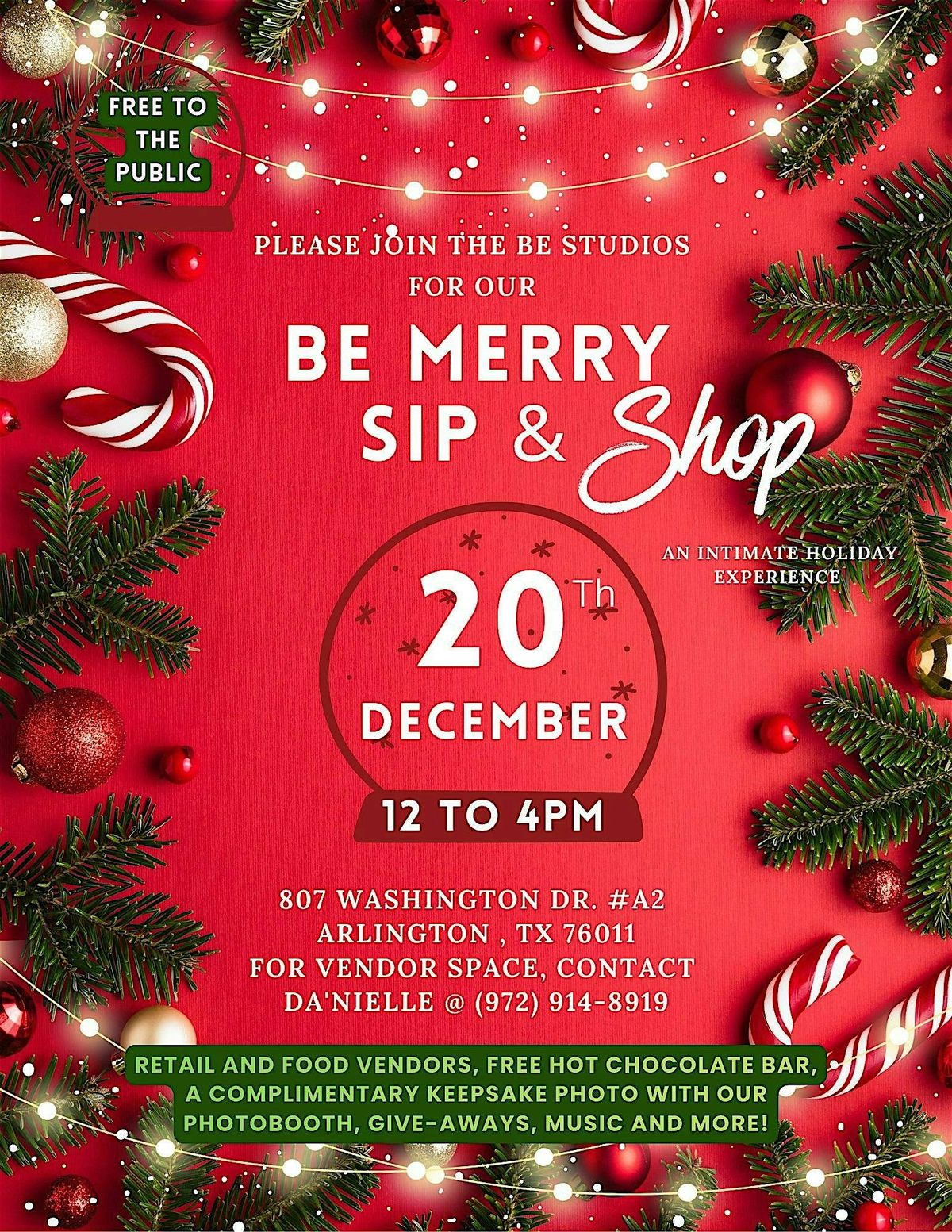 The Be Merry Sip & Shop: An Intimate Holiday Experience