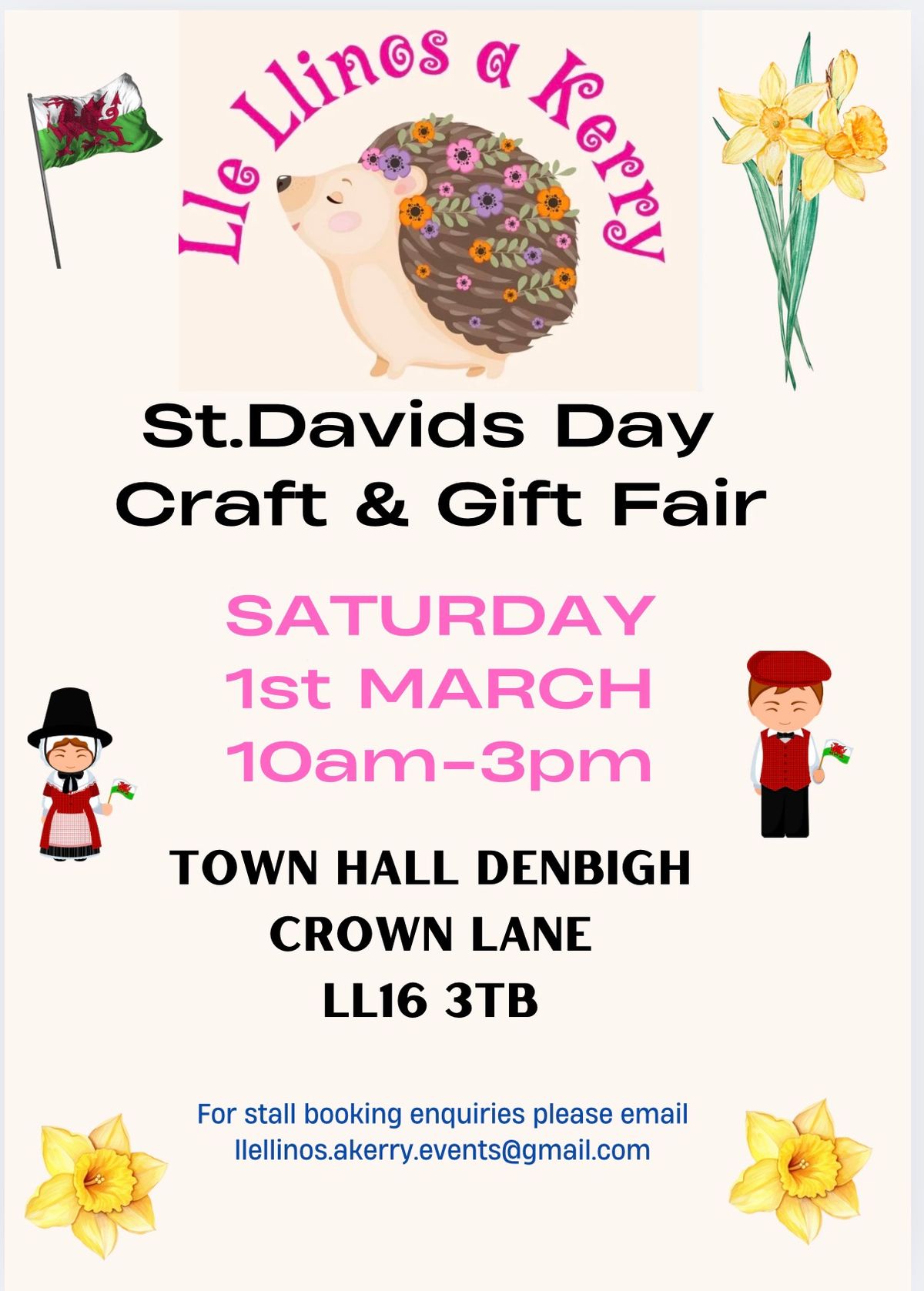 Lle Llinos a Kerry St.Davids Day Craft & Gift Fair